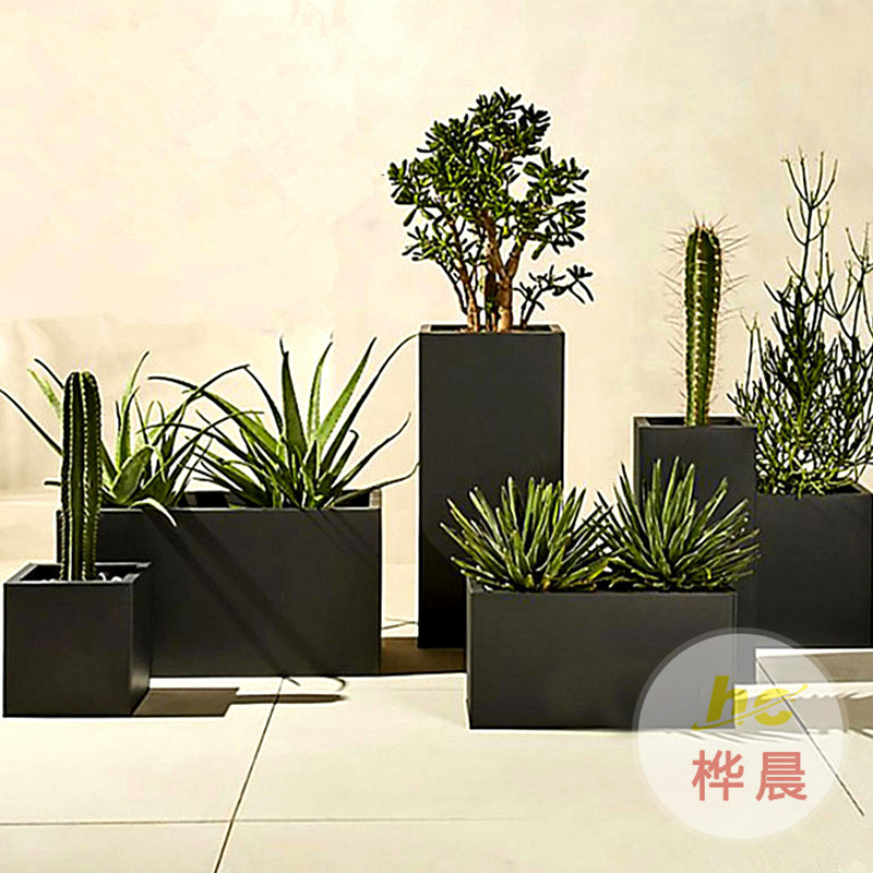 玻璃鋼落地式組合花盆河南鄭州商場(chǎng)開業(yè)美陳的選擇